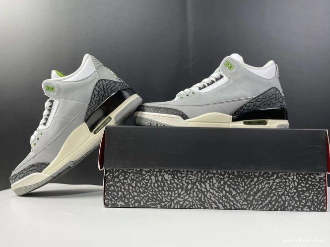 80% Off Sale Jordan Chlorophyll 136064-006 Retro Air 3 0629